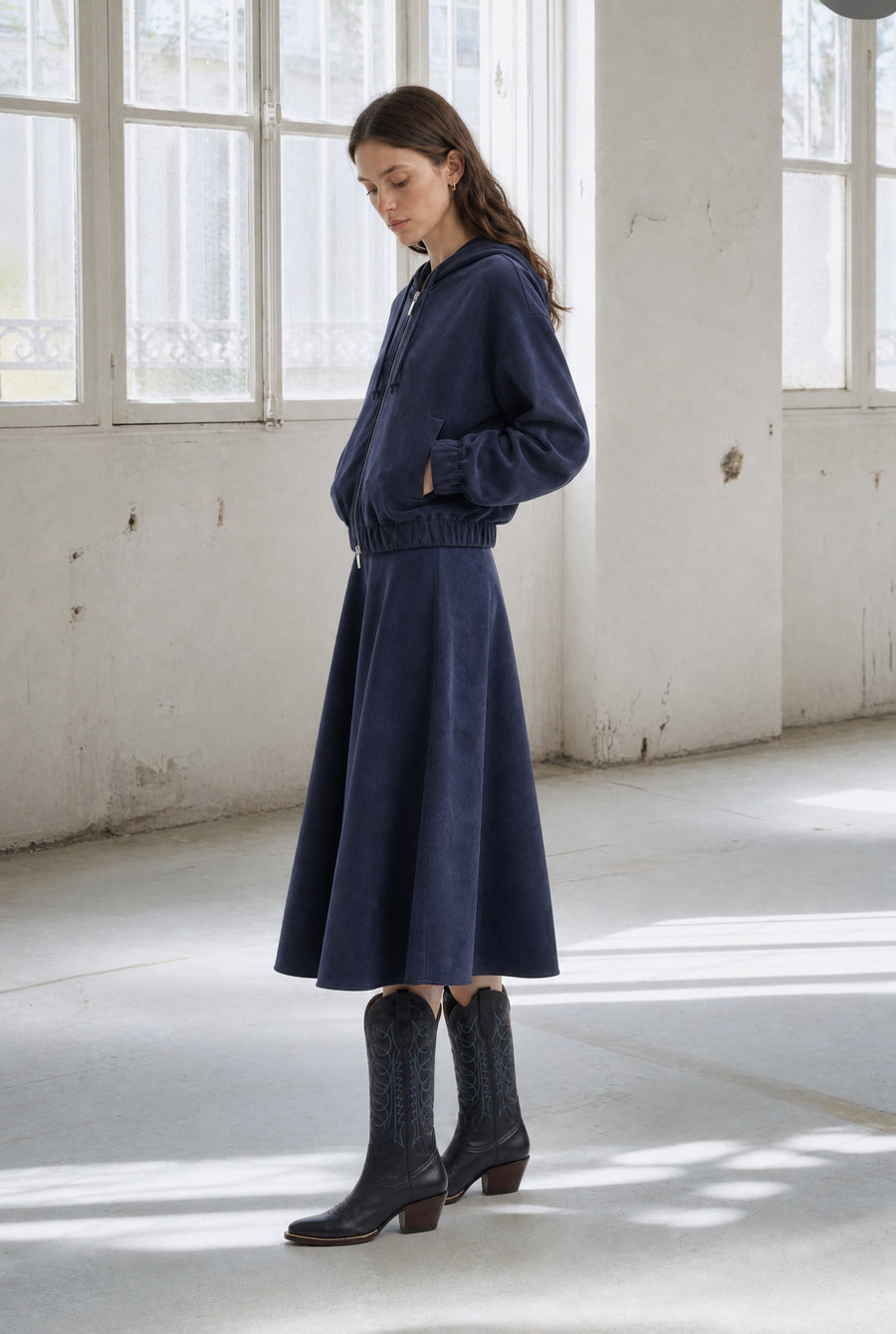 Simba A line jeans skirt