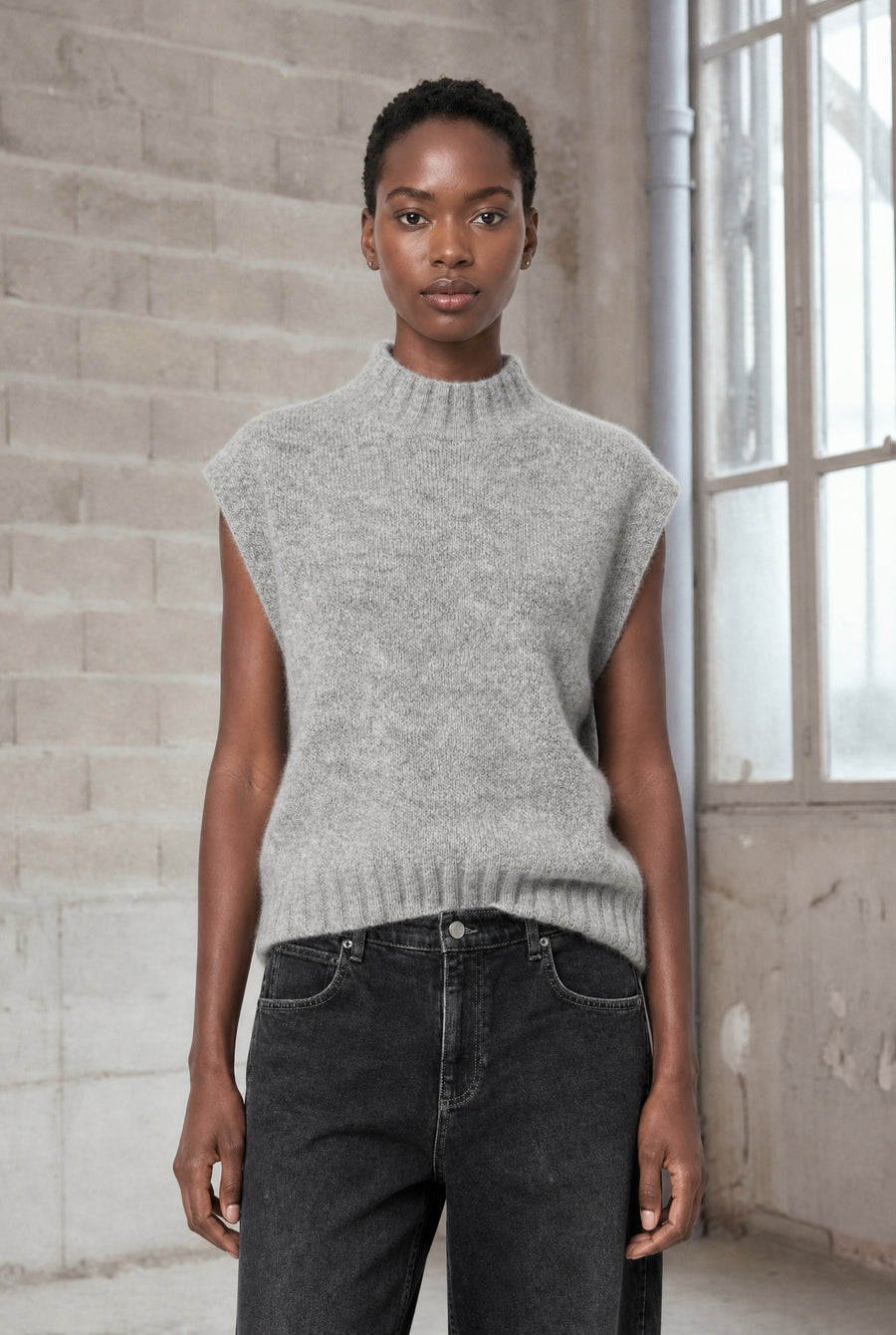Abigail alpaca vest EX H24179