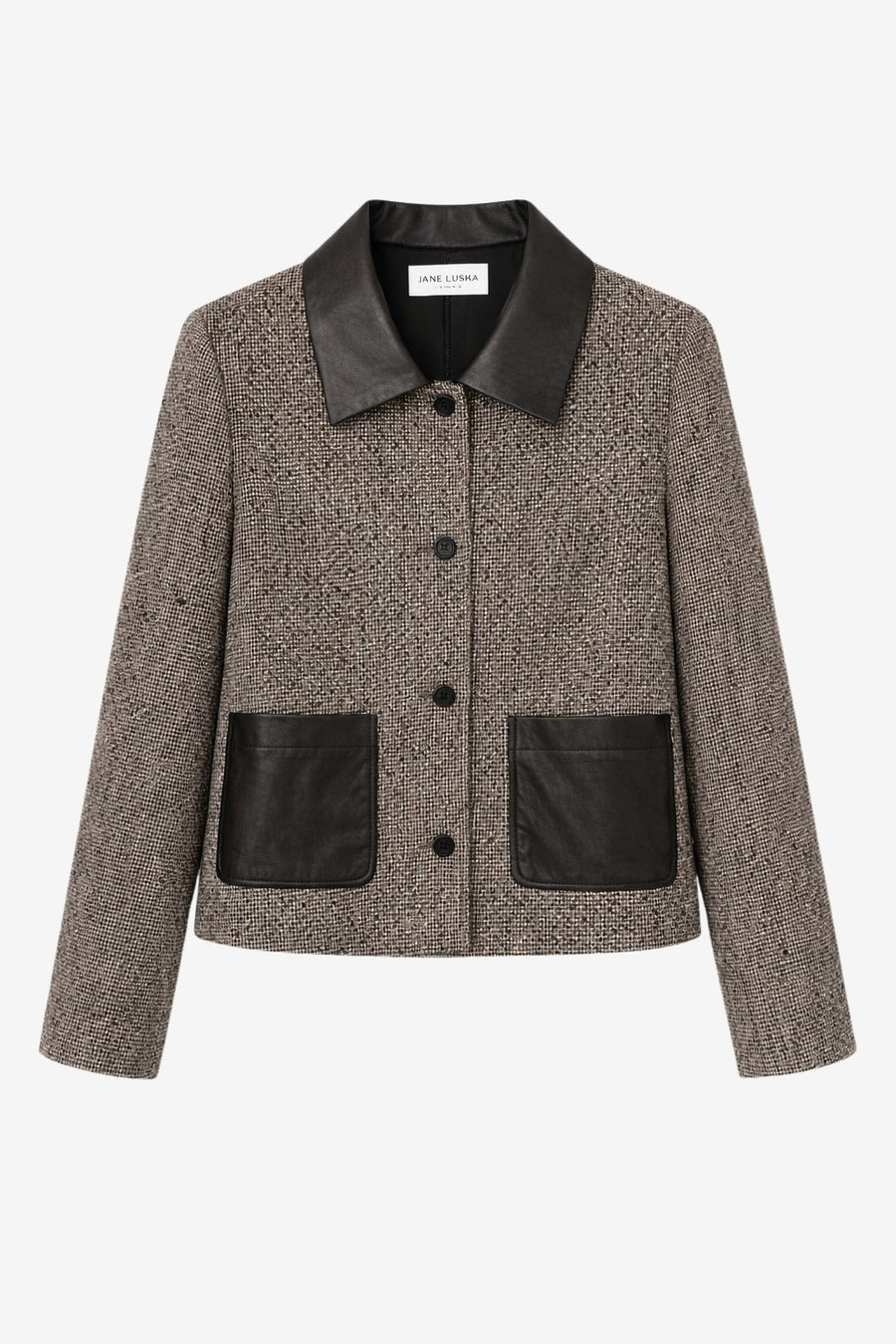Isolde wool blend pocket blazer | Brown