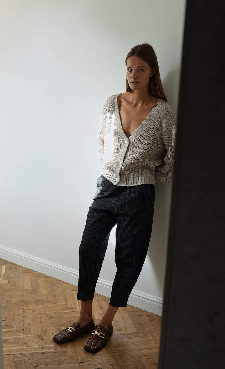 Bortolo viscose elastane pants | Black