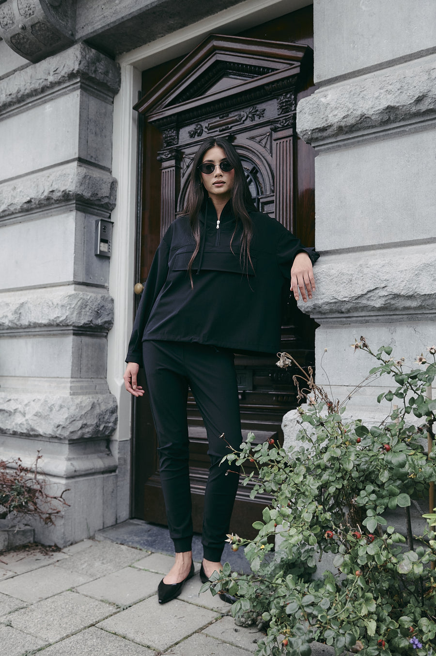 Hoodie bello technical Jersey | Black