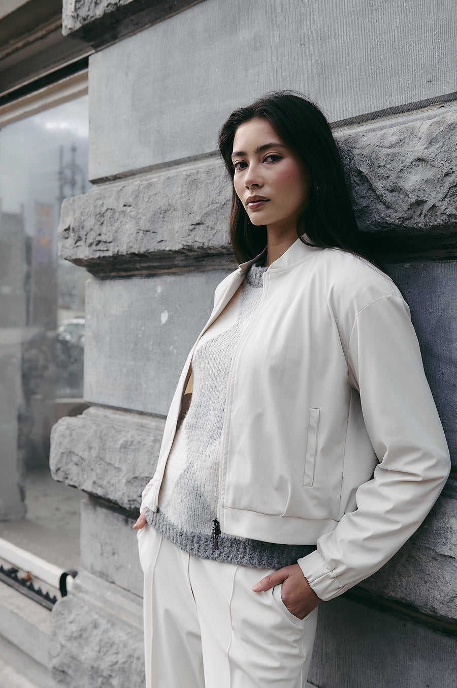Sharon jacket brush tech jersey | Off White
