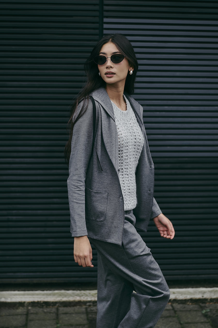 Primo viscose elastane  pants | Dark Grey