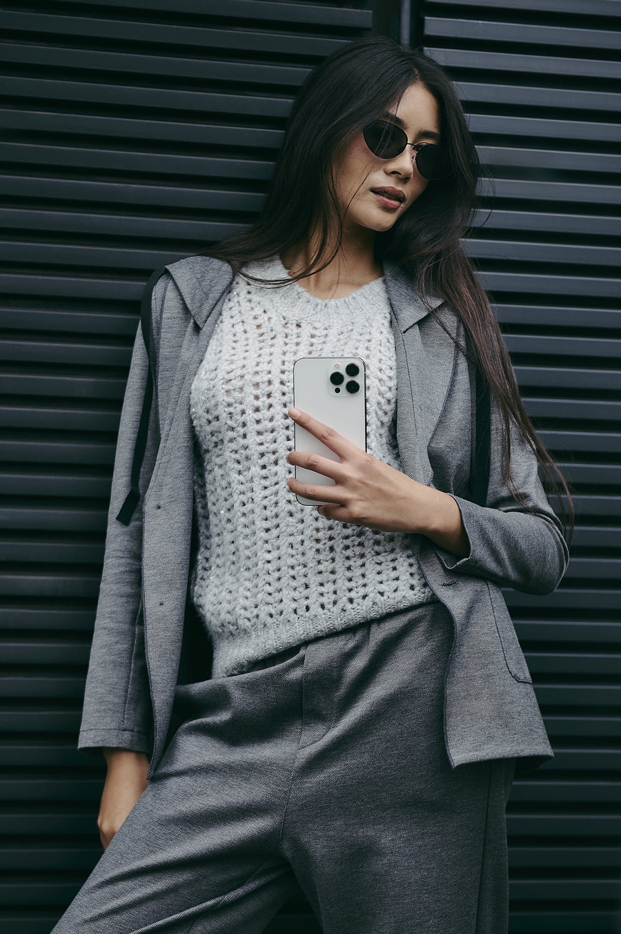 Primo viscose elastane  pants | Dark Grey