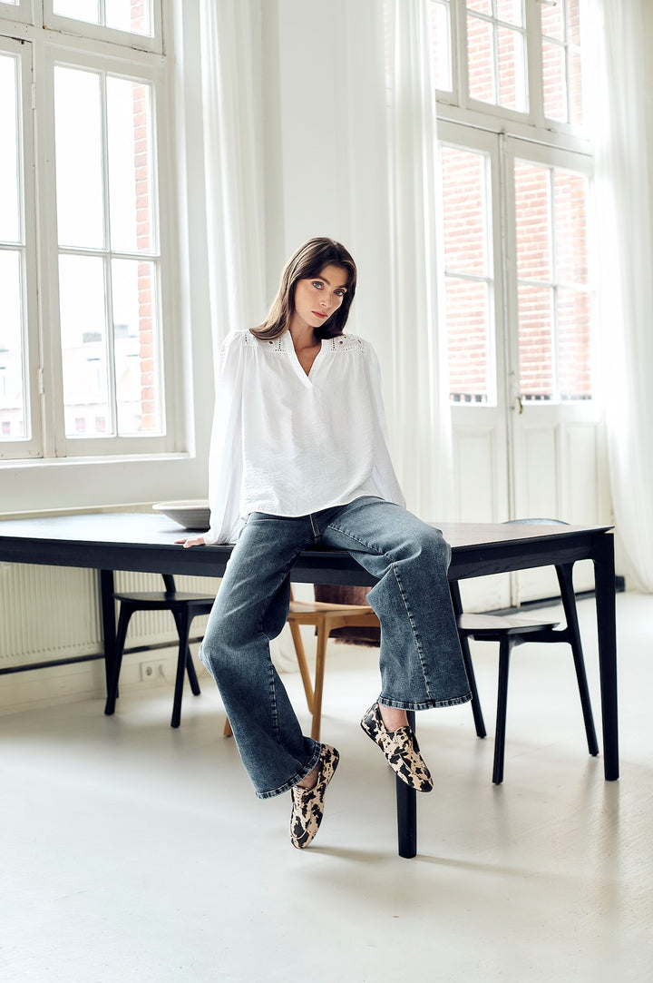 Alen viscose lace blouse