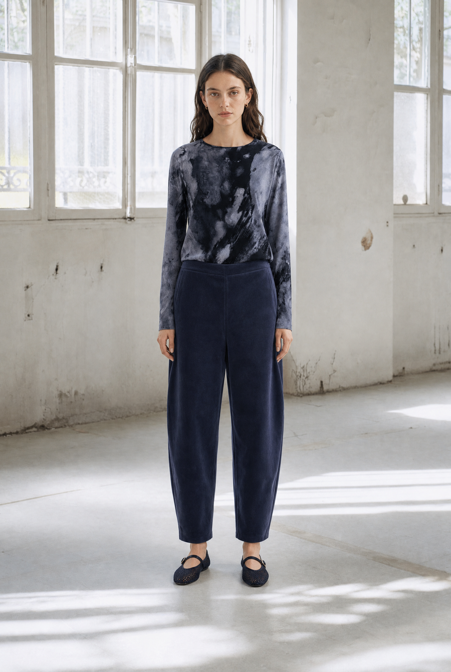 Janette allover print top