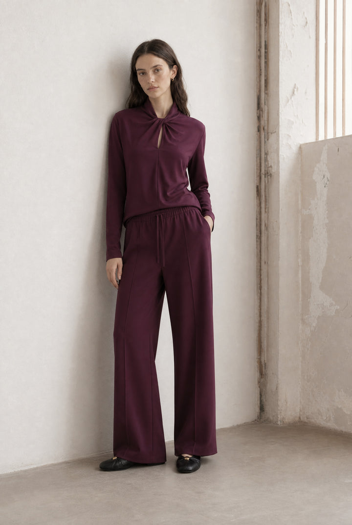 Evo wide-leg technical jersey pants