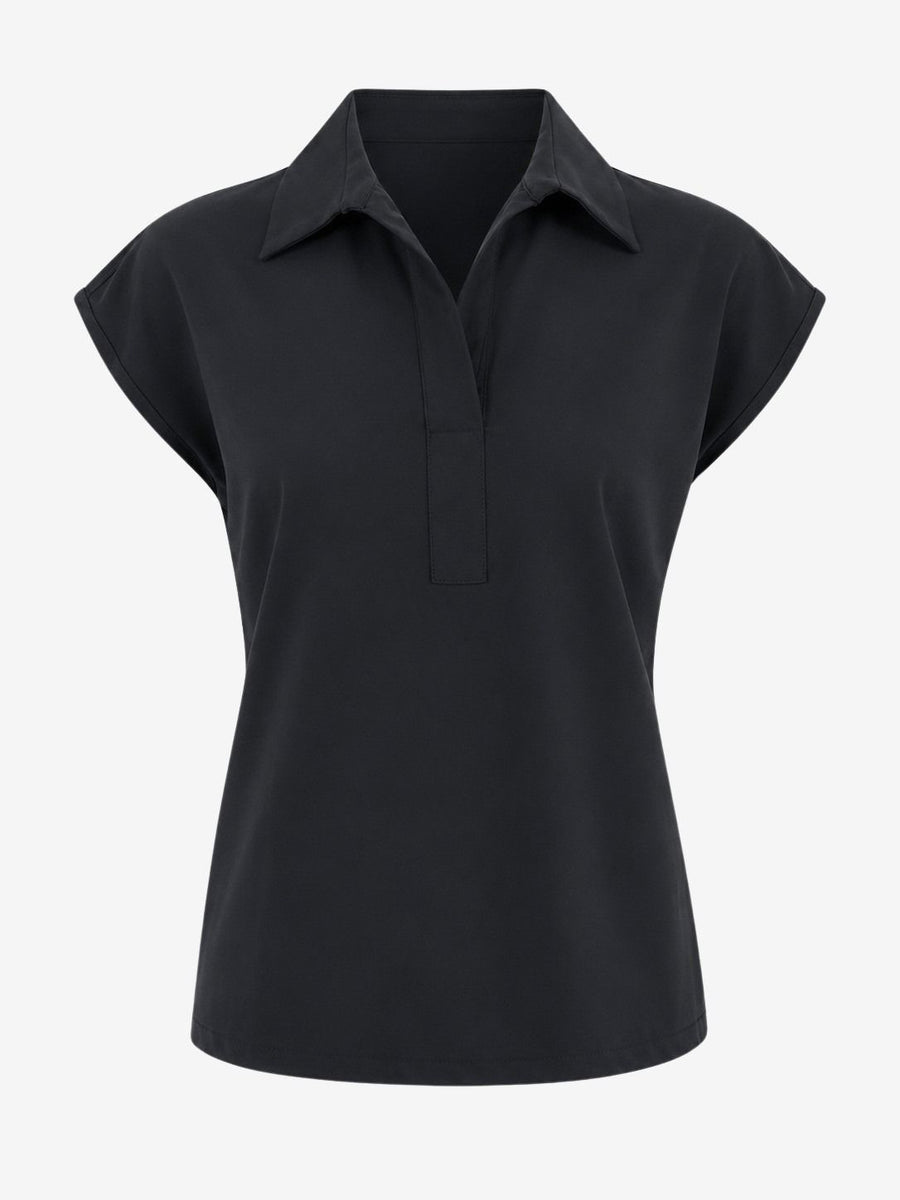 Kitty top technical jersey | Black