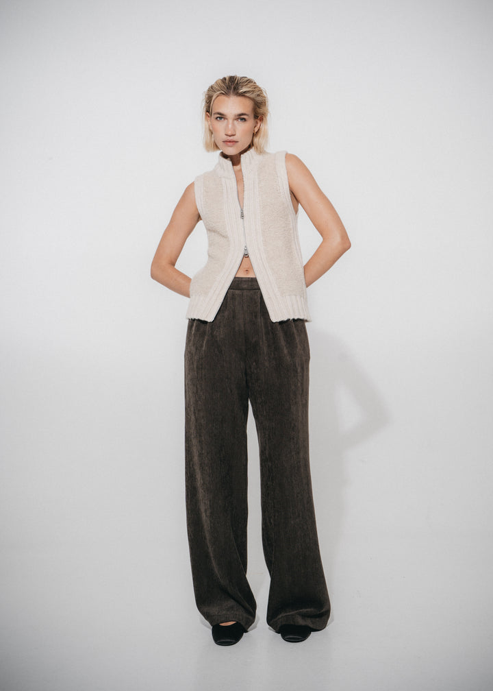 Pierangelo chevron wide-leg pants