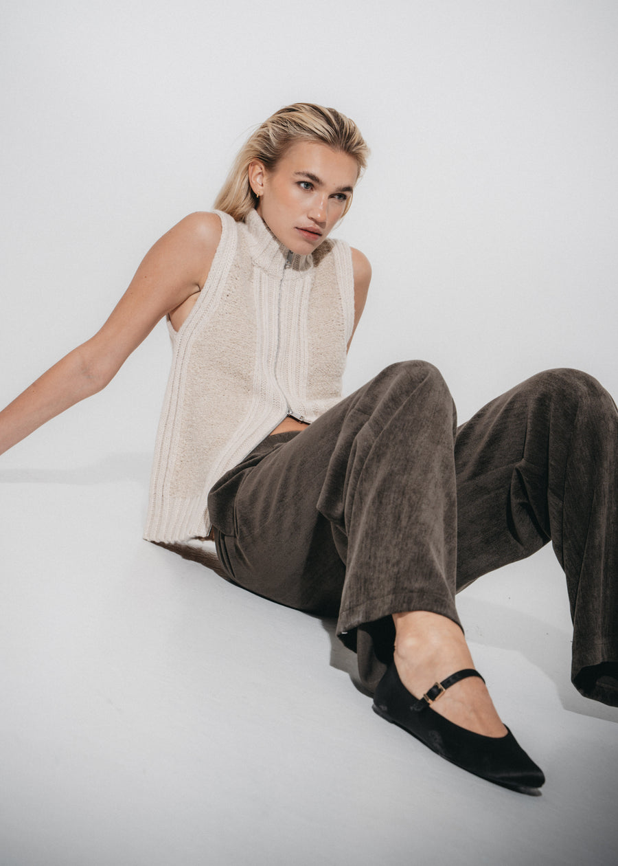 Pierangelo chevron wide-leg pants