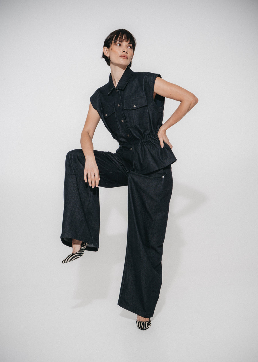 Viva indigo barel jeans