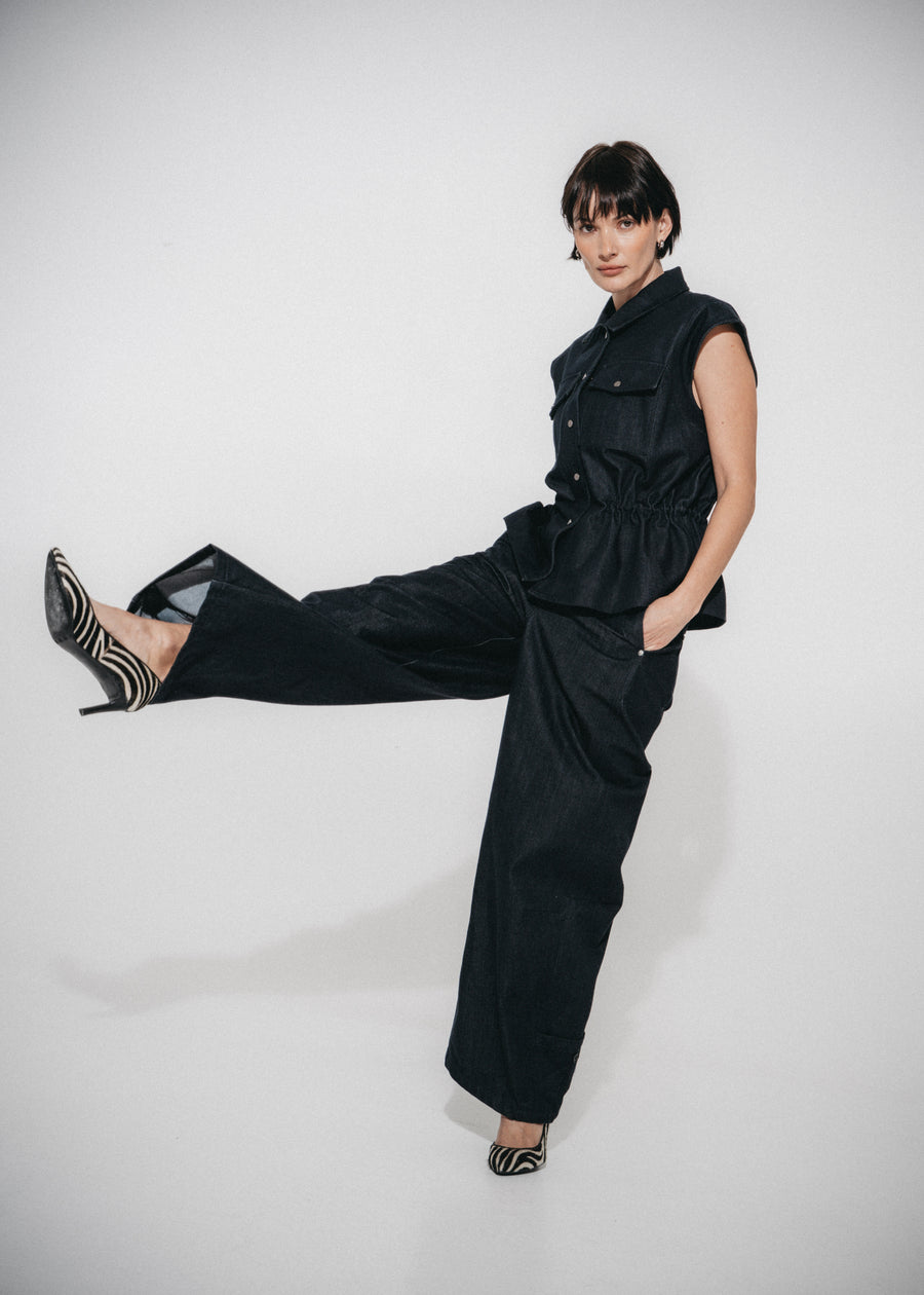 Viva indigo barel jeans