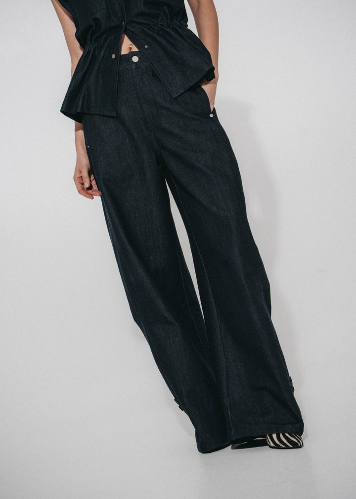 Viva indigo barel jeans