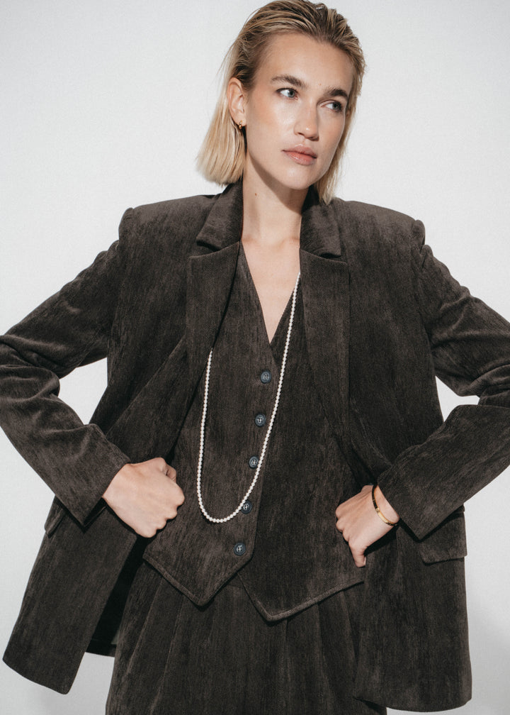 Lara chevron blazer