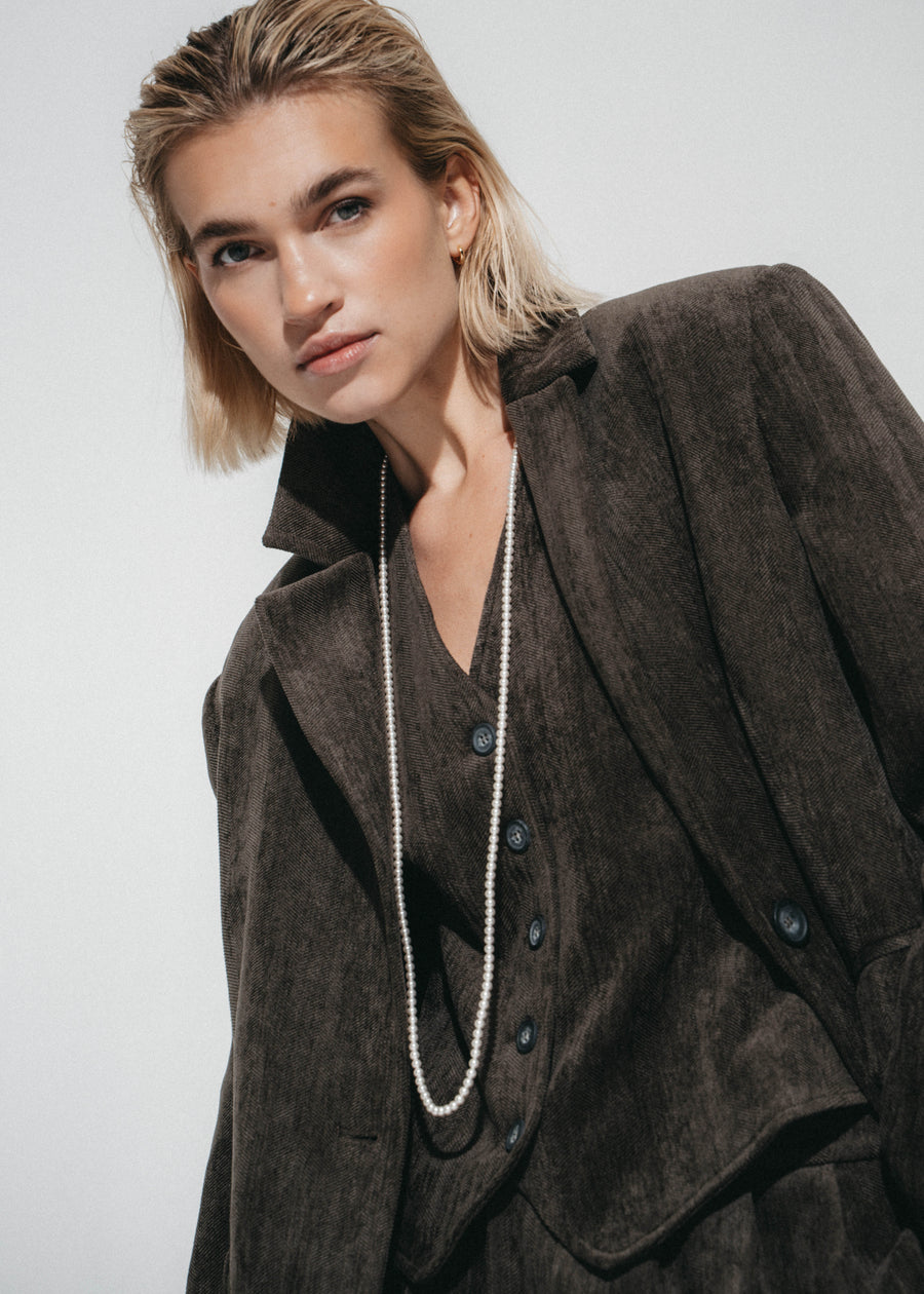 Lara chevron blazer