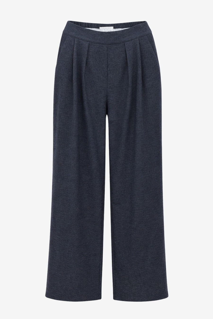 Lean wide-leg broek