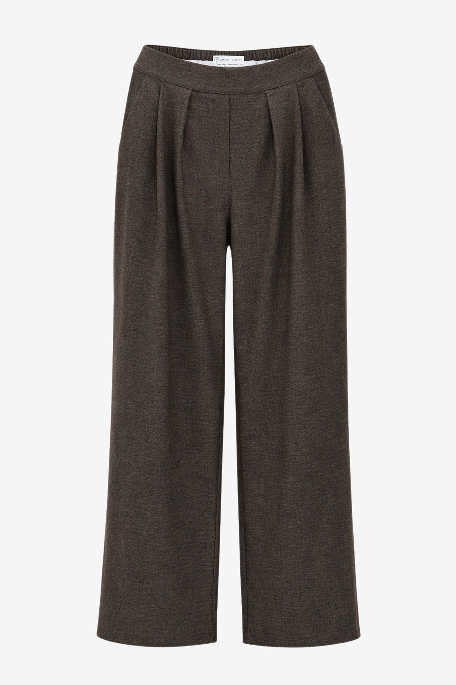 Lean wide-leg broek