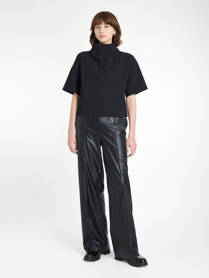 Leone blouse technical jersey | Black