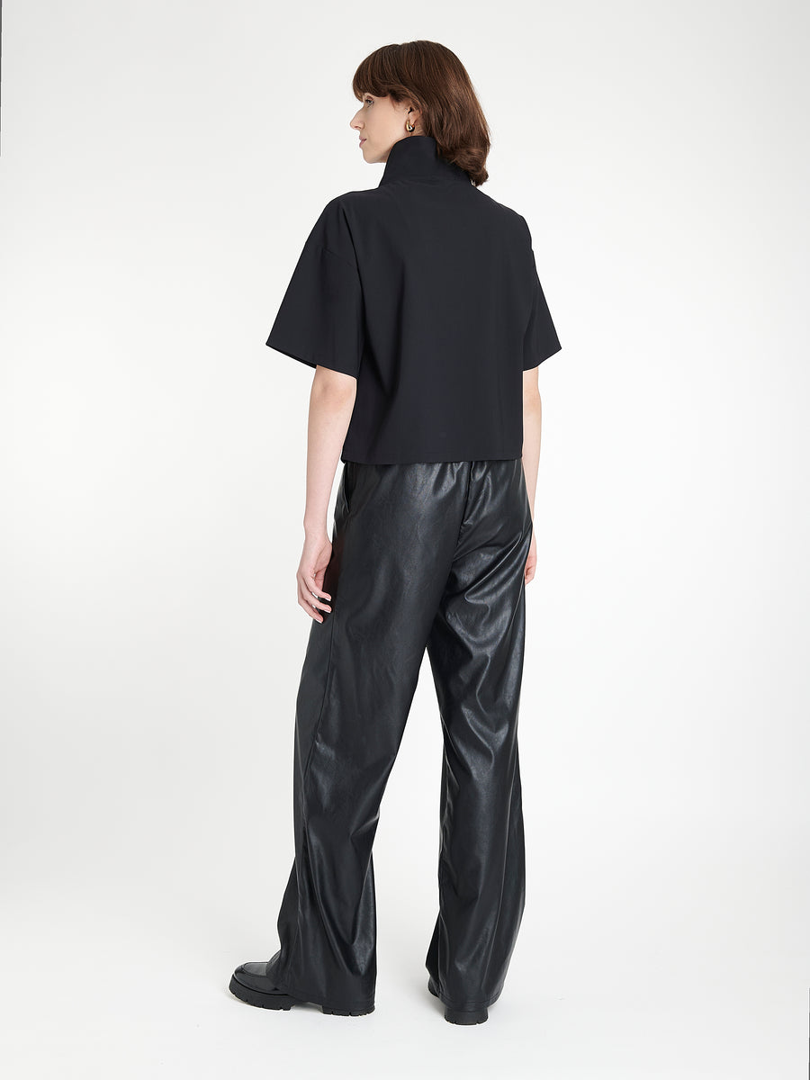 Leone blouse technical jersey | Black