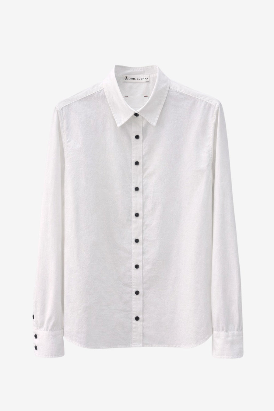 Lex Oxford poplin blouse | White