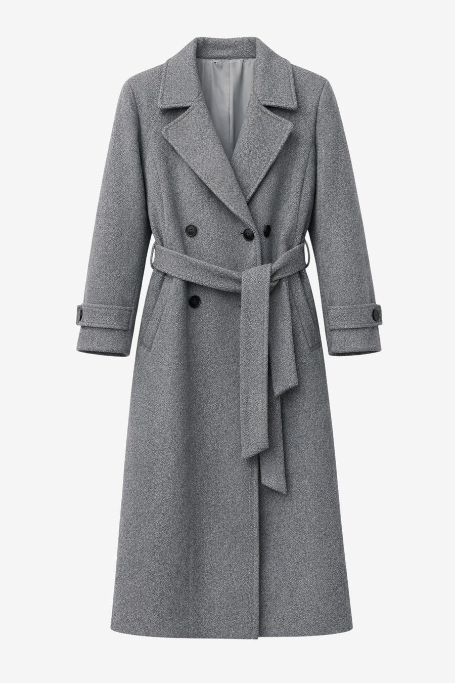 Long alveare coat 61633 | Grigio medio
