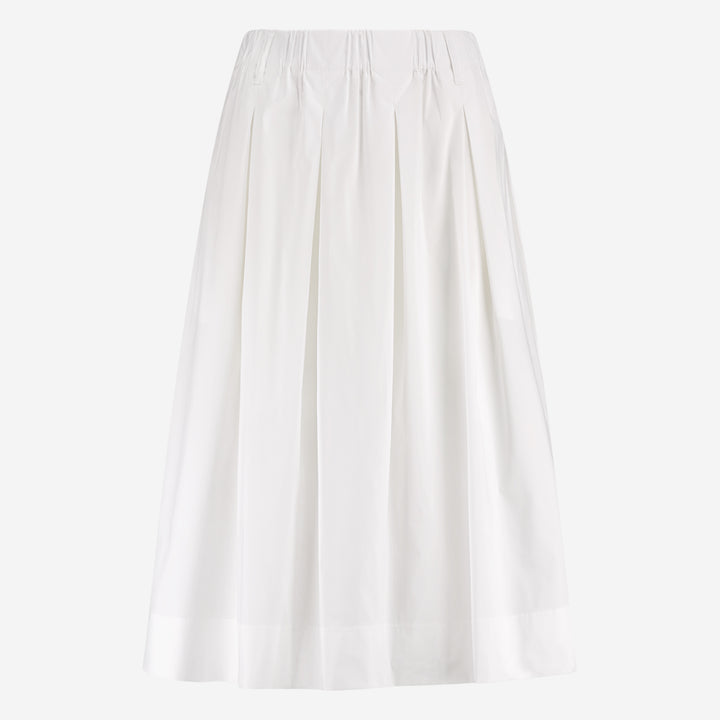 Timy poplin skirt | White