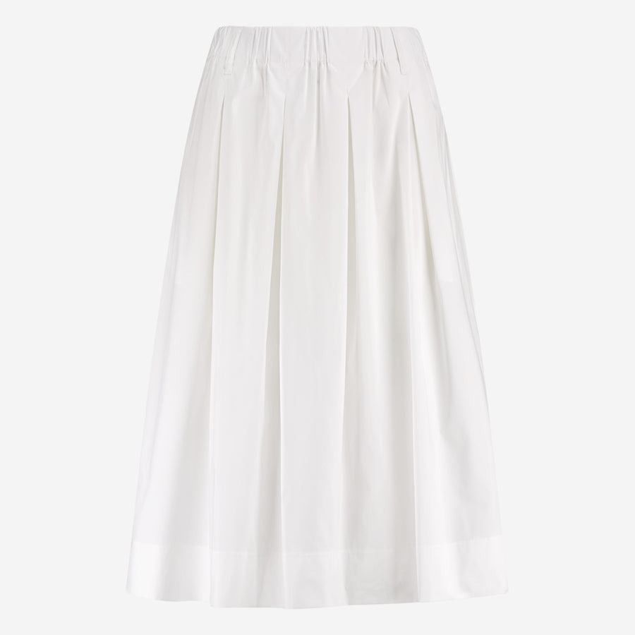 Timy poplin skirt | White