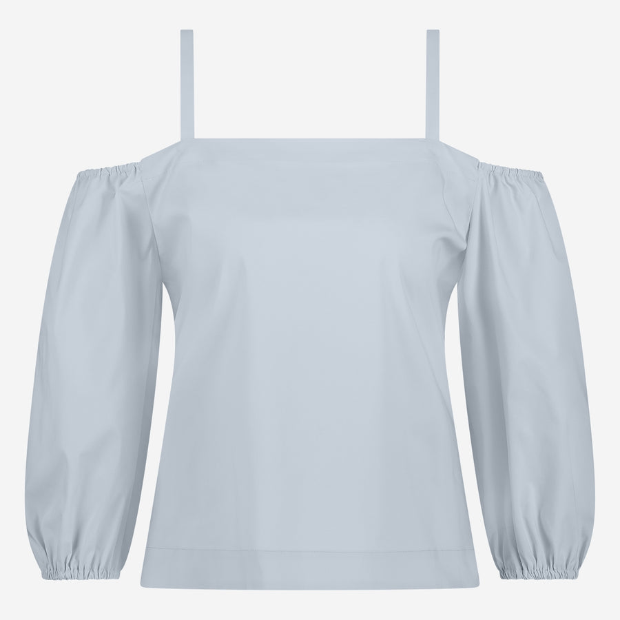 Samira cotton mix top | Light Blue