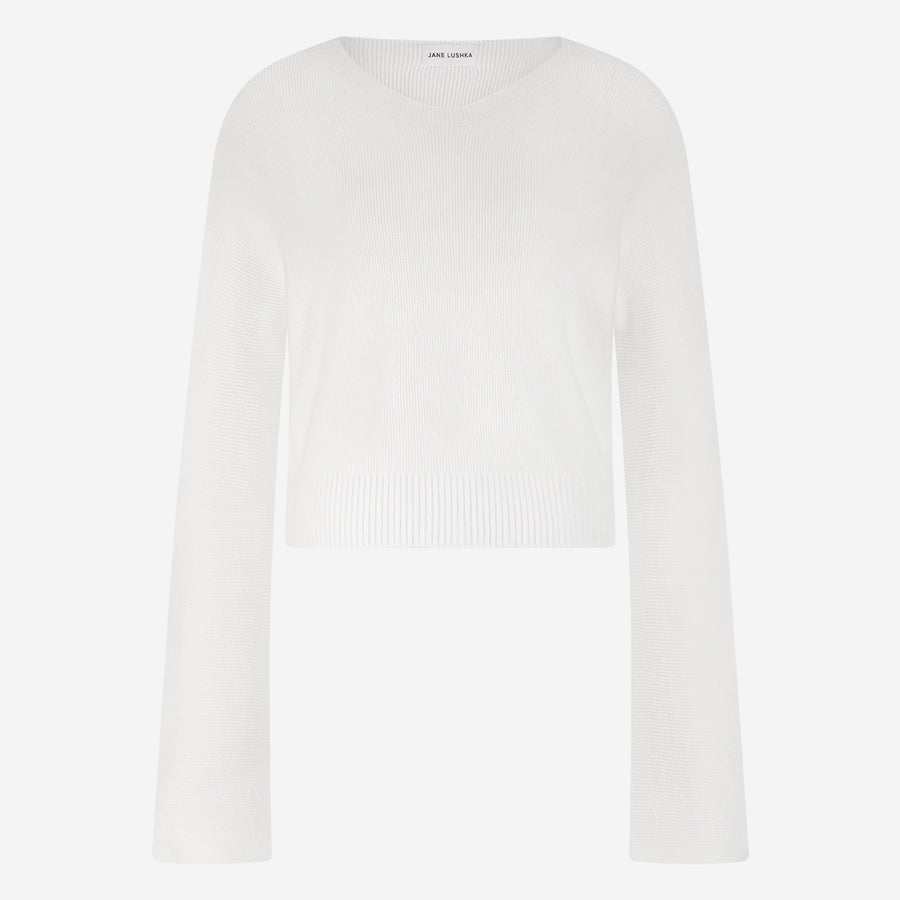 Pullover seamless viscose NB2167 | Ecru