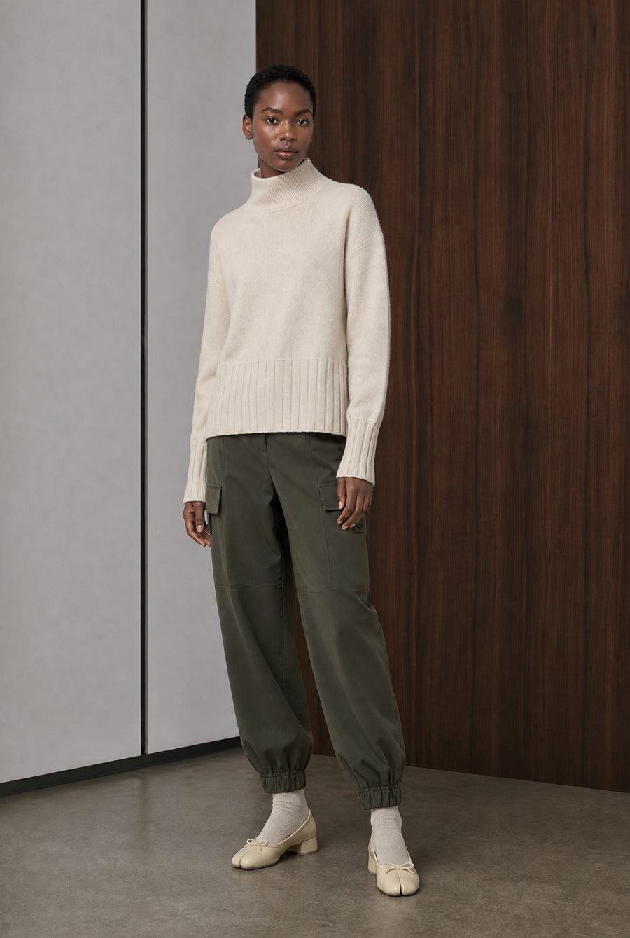 Viscose seamless dyed pullover NB2275 | Ecru