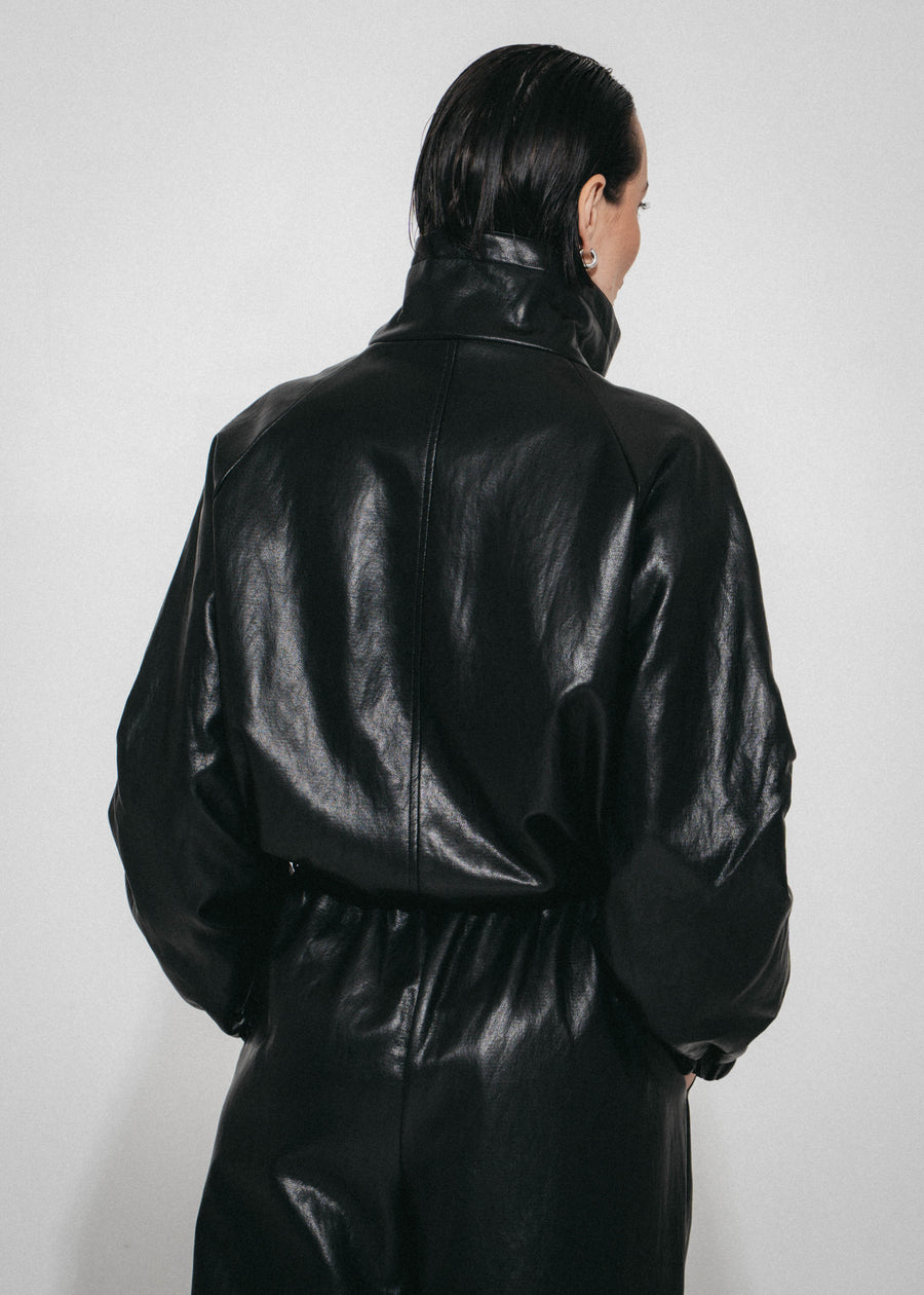 Nerina eco leather bomber jacket