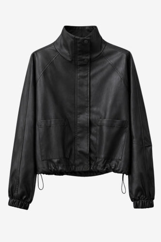 Nerina eco leather bomber jacket