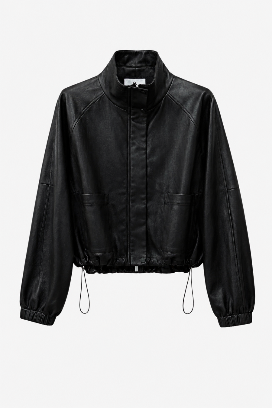 Nerina eco leather bomber jacket | Black