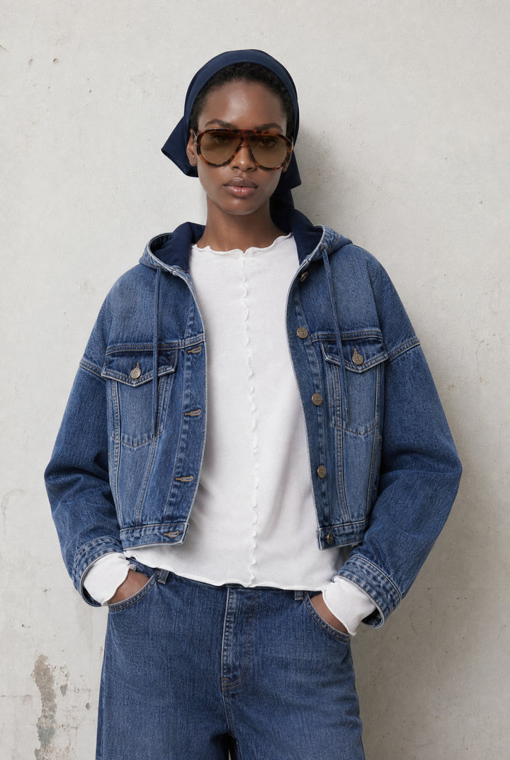Nevada hood denim jacket