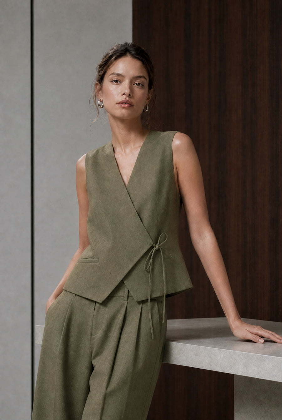 Gilet Nyra en mélange de viscose