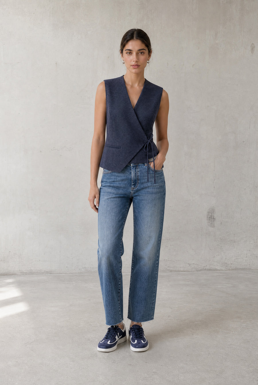 Gilet Nyra en mélange de viscose