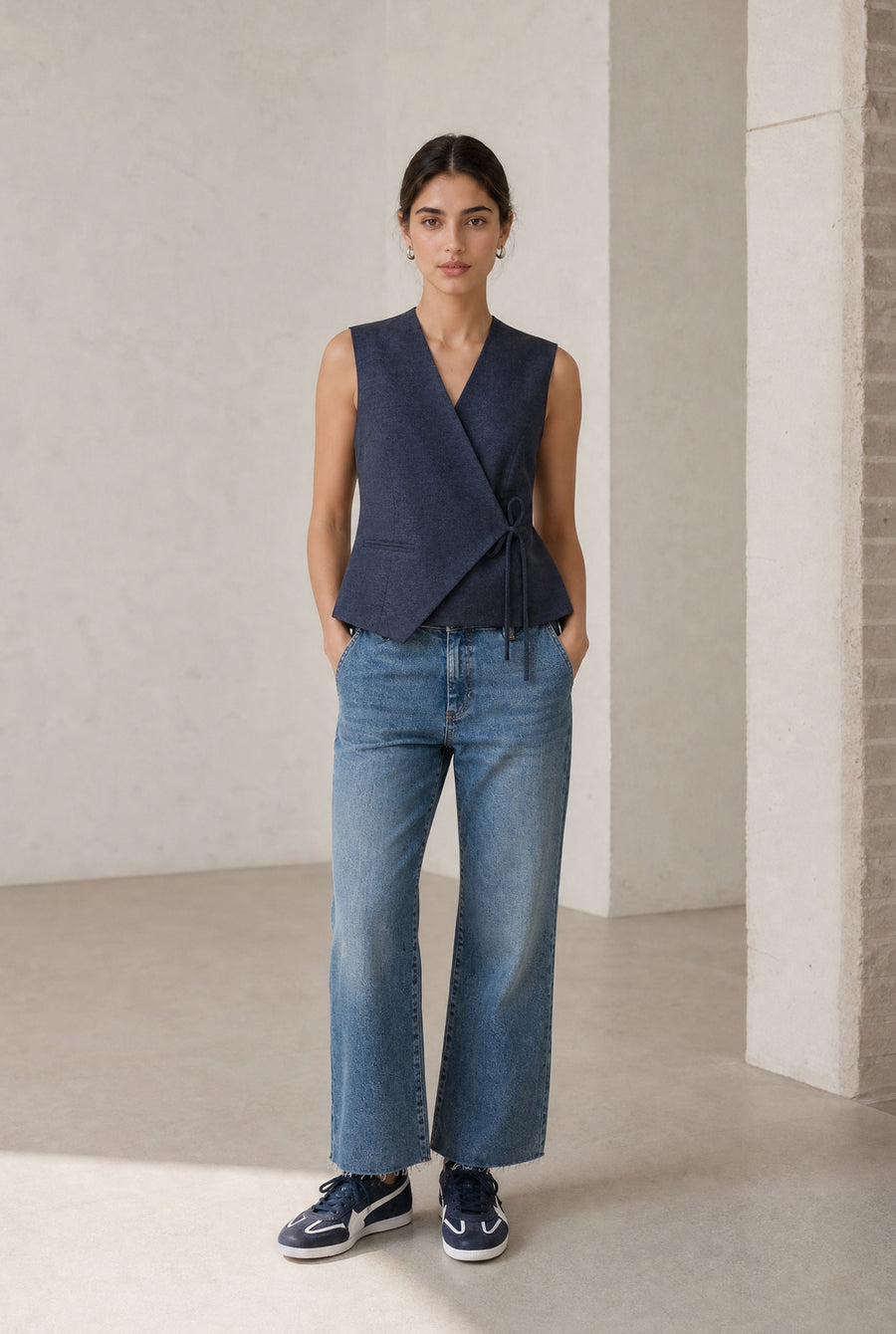 Gilet Nyra en mélange de viscose