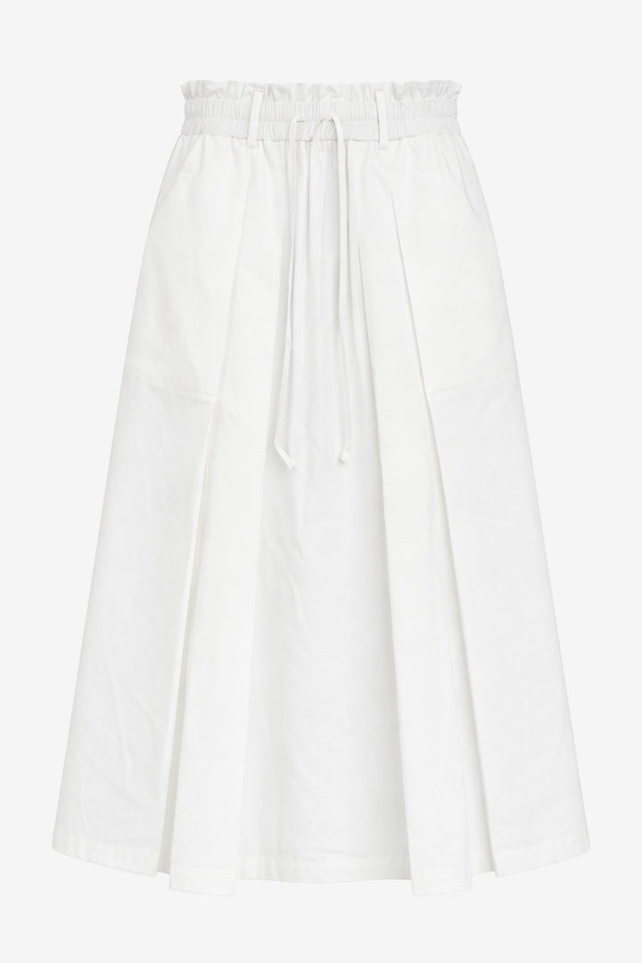 Poplin long skirt