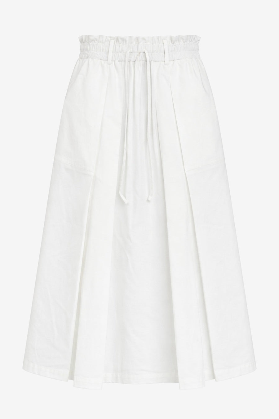 Poplin long skirt