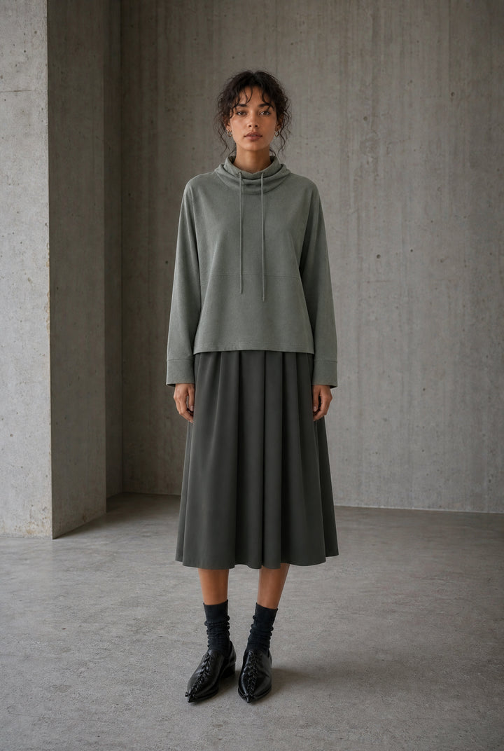 Raika skirt technical jersey | Army