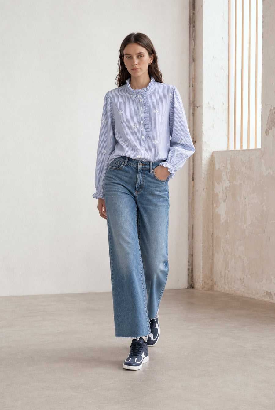 Rina striped blouse