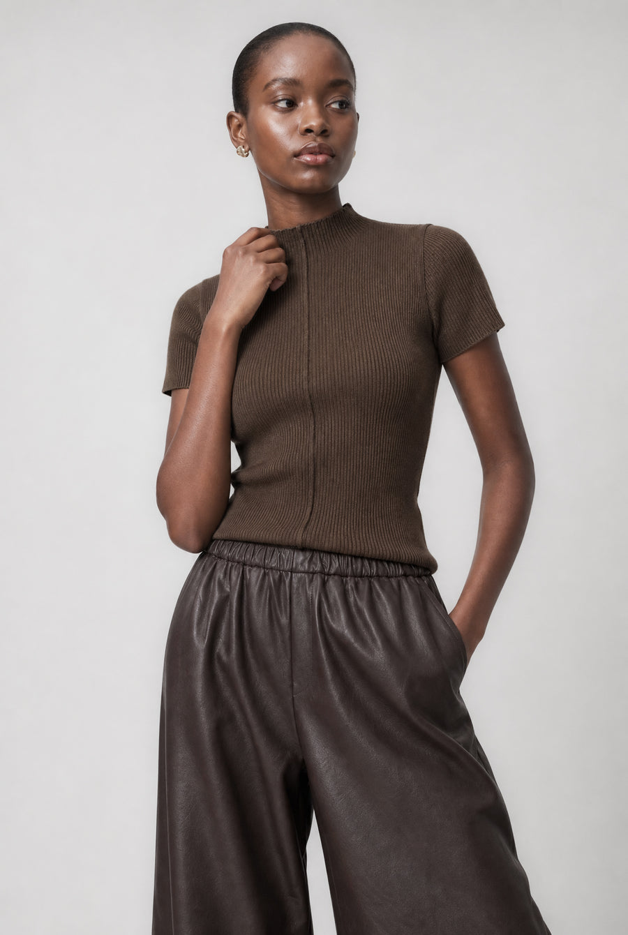 Rina rib knit top
