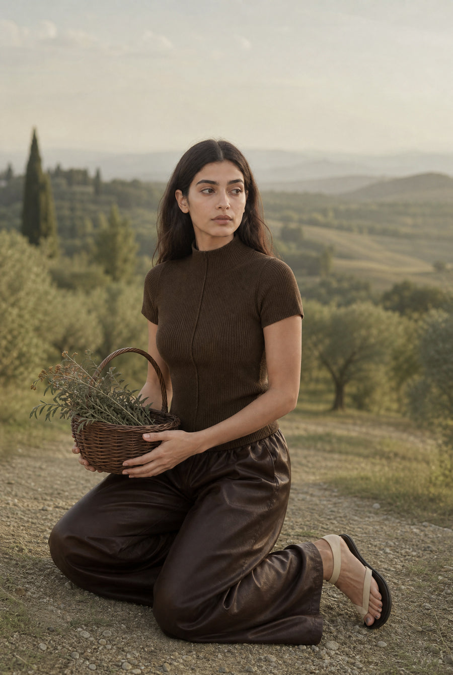 Rina rib knit top