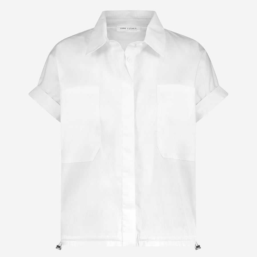 Renate poplin blouse | White