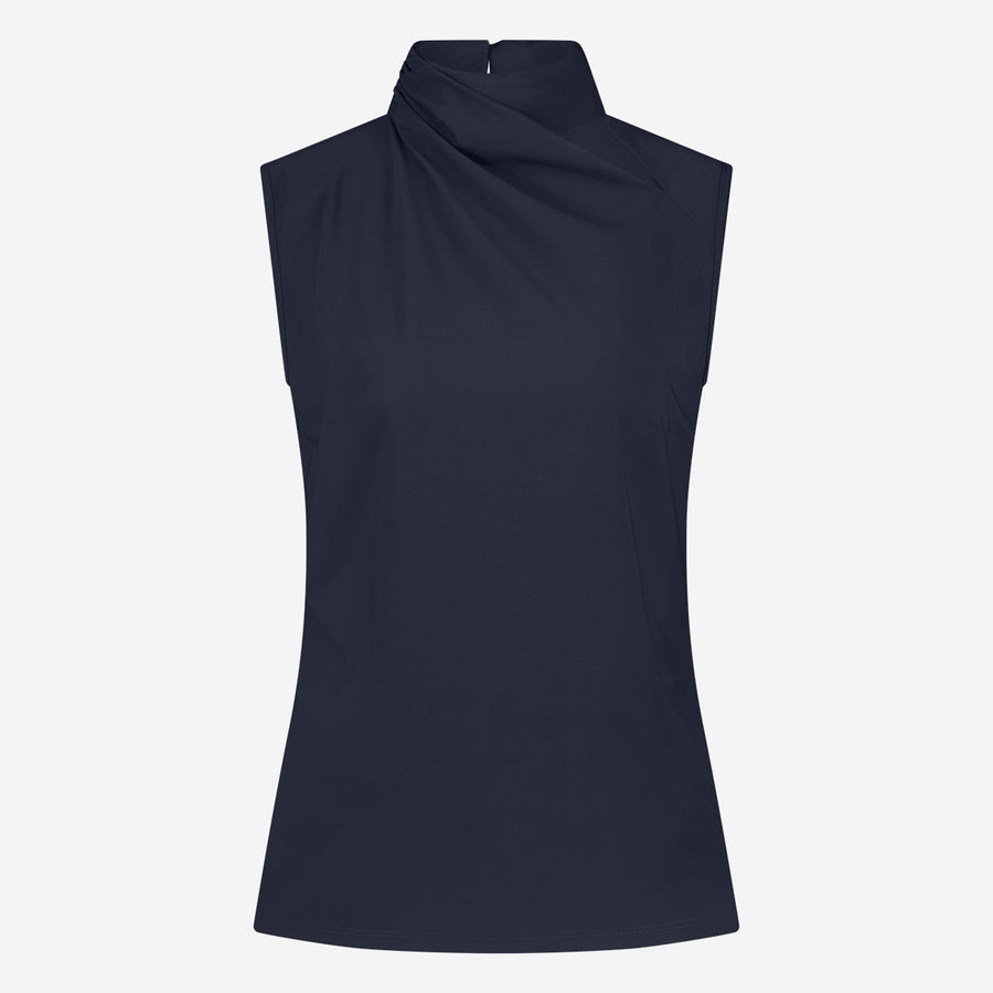 Naomi stretch technical jersey top | Blue