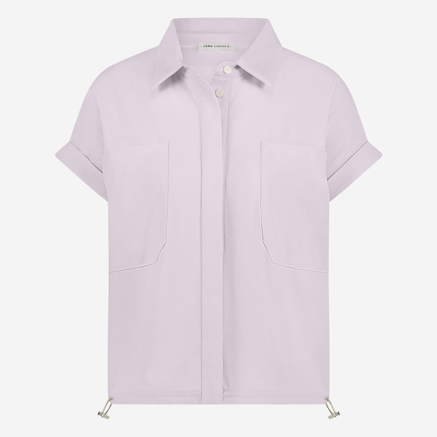 Renate blouse technical jersey | Light Pudra