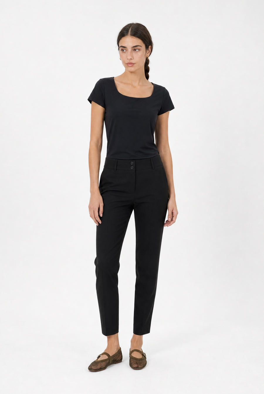 T shirt Sara Easy Wear Technical Jersey | Black