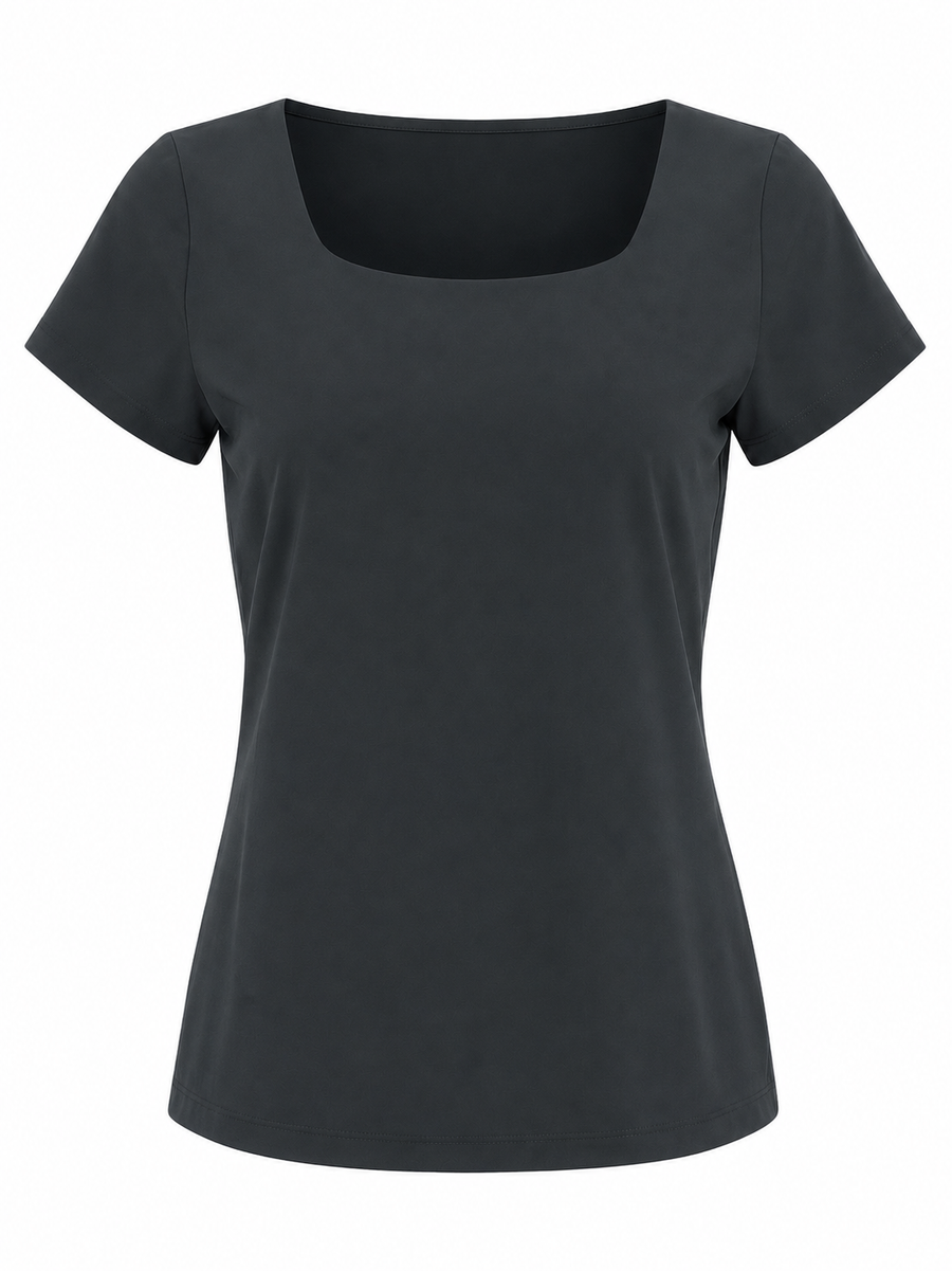 T shirt Sara Easy Wear Technical Jersey | Grigio Notte