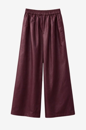 Sienna eco leather wide-leg  pants