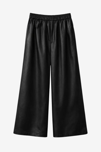 Sienna eco leather wide-leg  pants